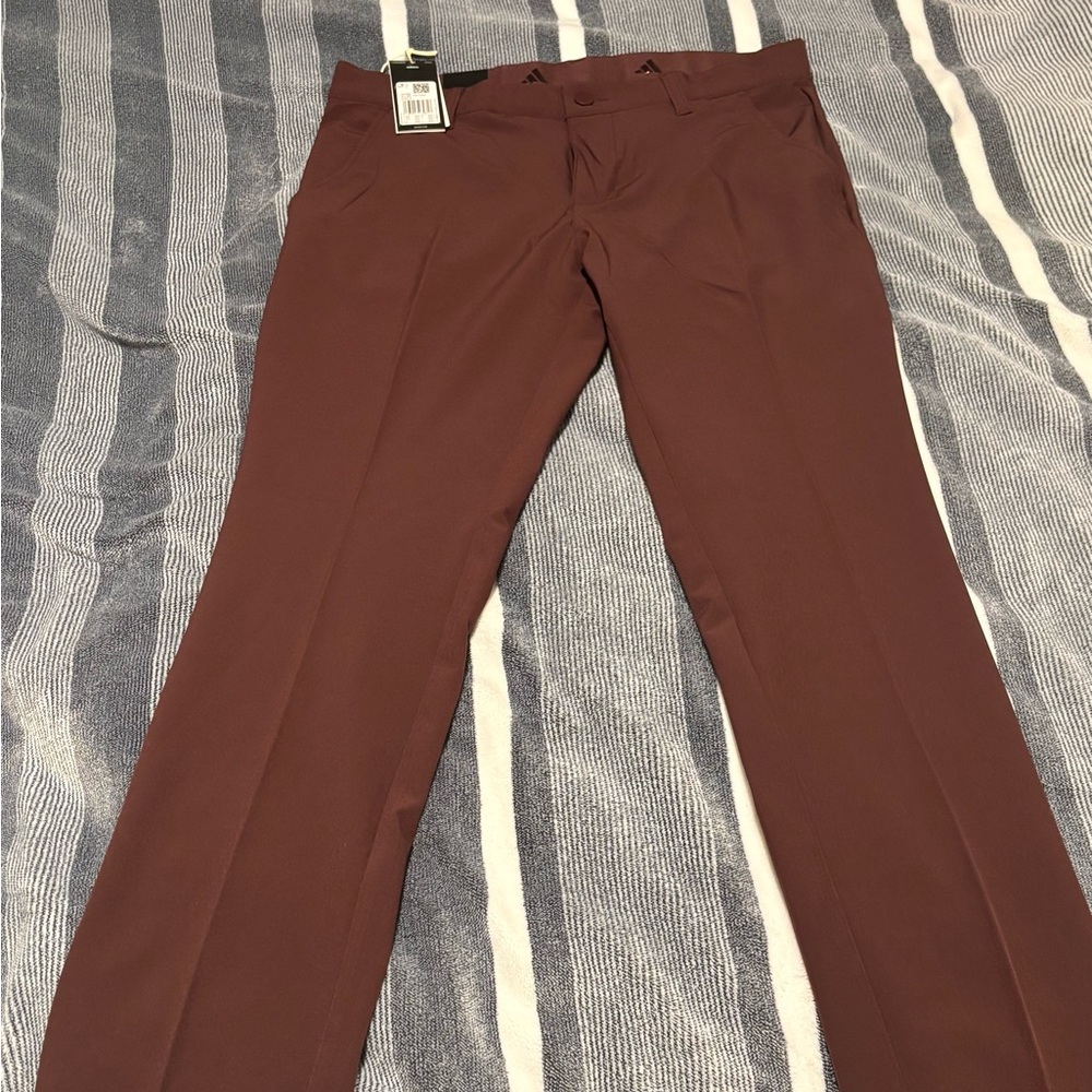 adidas Ultimate 365 Tapered Golf Pants - Burgundy